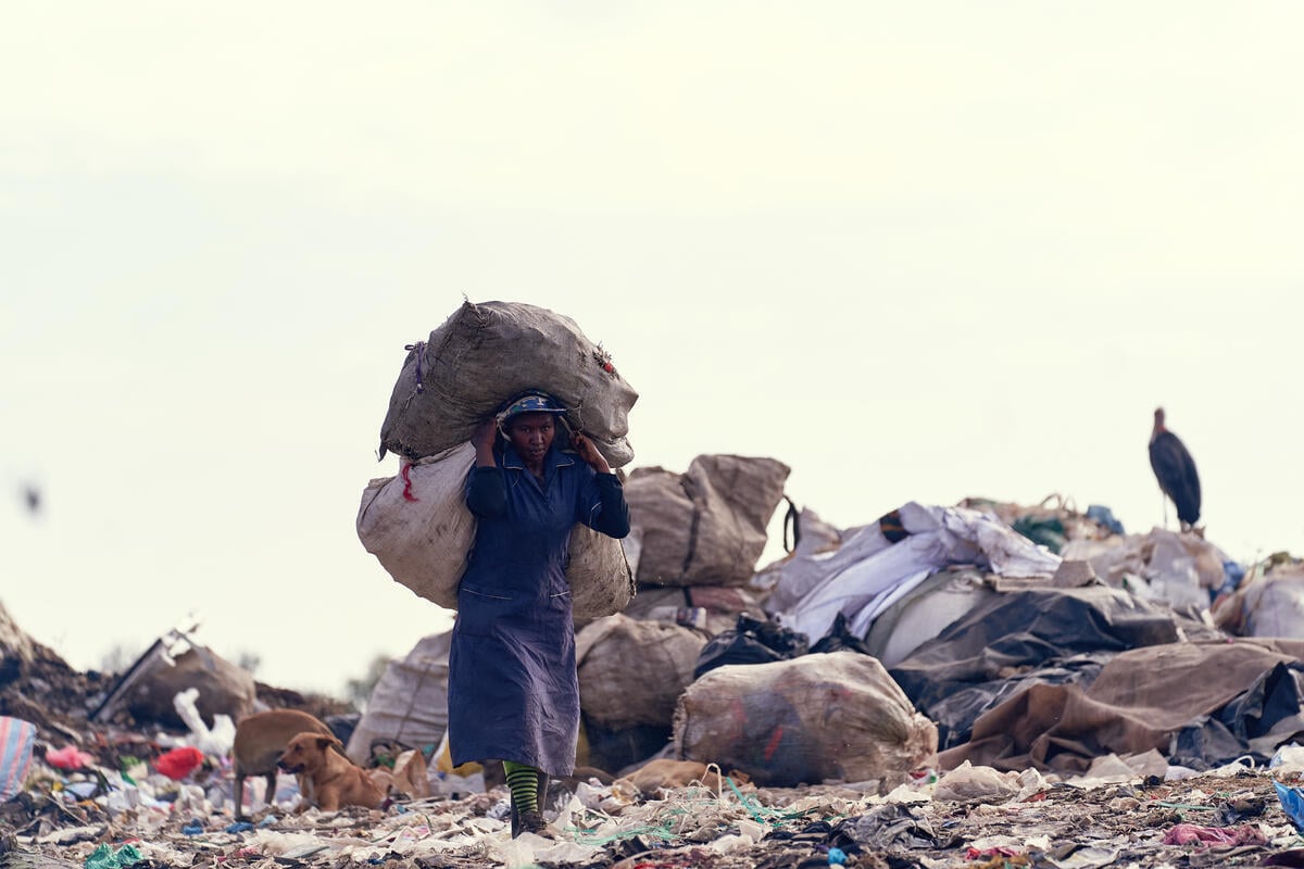 Waste Pickers Documentary Filming 2024 in Nairobi. © Caleb Mbuvi / Greenpeace
