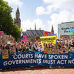 Youth leaders and frontline communities demonstrate in front of the Peace Palace, the seat of The International Court of Justice. 

The world’s highest court has just delivered a landmark Advisory Opinion on the obligations of States in the face of the climate emergency. The ICJ decision delivers historic protections that strengthen the responsibilities of States under international law.

The Court’s decision obligates States to take all measures within their powers to safeguard the right to a clean, healthy and sustainable environment.