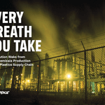 Night view of a chemical plant in New Sarpy, Louisiana.