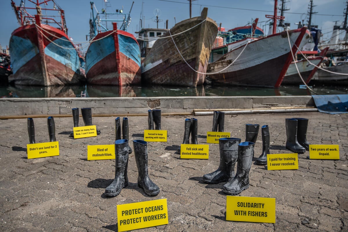 Boots to boost justice: Standing in solidarity with Indonesian migrant fishers