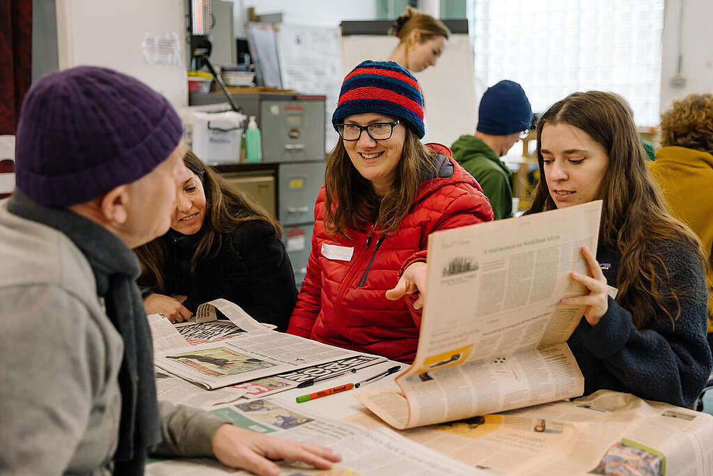 Greenpeace UK Volunteer Gathering. © Marie Jacquemin / Greenpeace