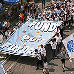 Greenpeace Philippines activists join thousands of marchers at the Quezon Memorial to call for dirty energy companies to “Pay up for Climate Finance” and to demand the government seek climate justice. Northern Luzon had just been hit by five consecutive storms within three weeks, with another super typhoon, Pepito, on the horizon. Philippine communities have nothing to do with this crisis but are clearly bearing its brunt.
As governments meet at COP29 in Baku to discuss climate finance, they must come to the realization that the biggest culprits for the escalation of the climate crisis are the fossil fuel companies whose activities must be seen as human rights violations. 
The Philippines, as one of the most vulnerable nations to the effects of climate change, must also have local laws to hold polluters accountable for reparations to affected communities. 
We call on the President to take in what’s been happening to his country and take swift action: ensure the passage of the Climate Accountability Bill and demand for loss and damage from carbon majors and developed countries.