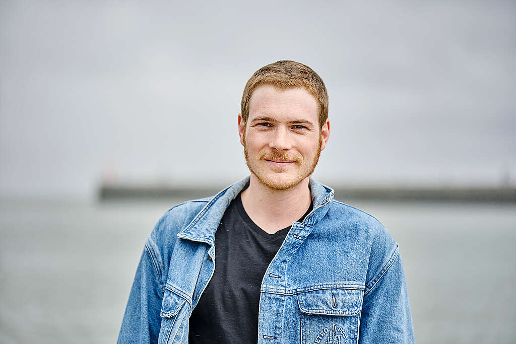 Actor Philip Froissant joins Greenpeace Germany and the European 'Fossil-Free Future' campaign on board the sailing boat &sbquo;Witness&lsquo; to visit gas facilities in Germany.