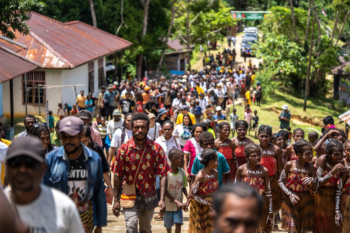 The 2nd Forest Defender Camp 2025 in Papua Day 1. © Jurnasyanto Sukarno / Greenpeace