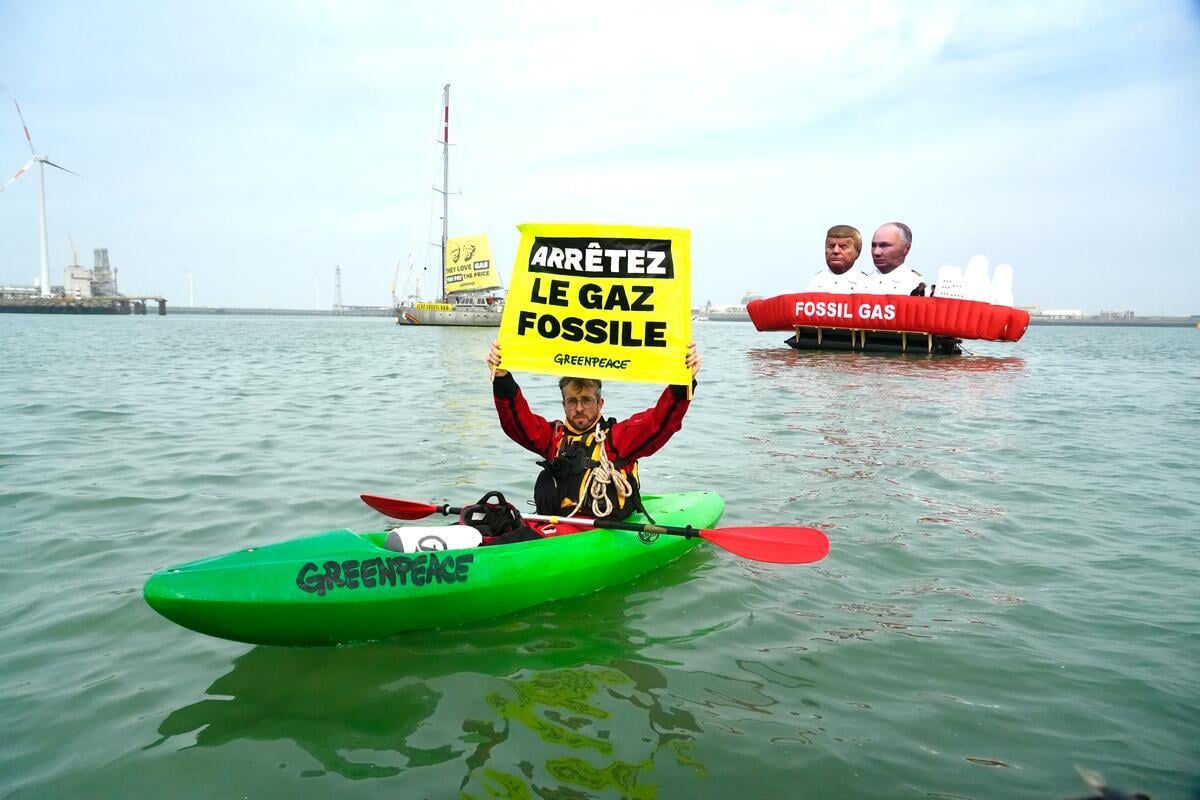 Tankers change course as Greenpeace blockade of liquified gas terminal ends