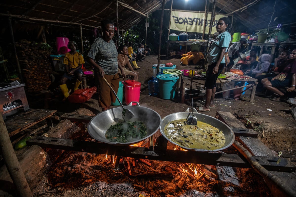 The 2nd Forest Defender Camp 2025 in Papua Day 2. © Jurnasyanto Sukarno / Greenpeace