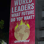 On the eve of COP30, Greenpeace projected a message to delegates at the UN Climate Summit in Belem