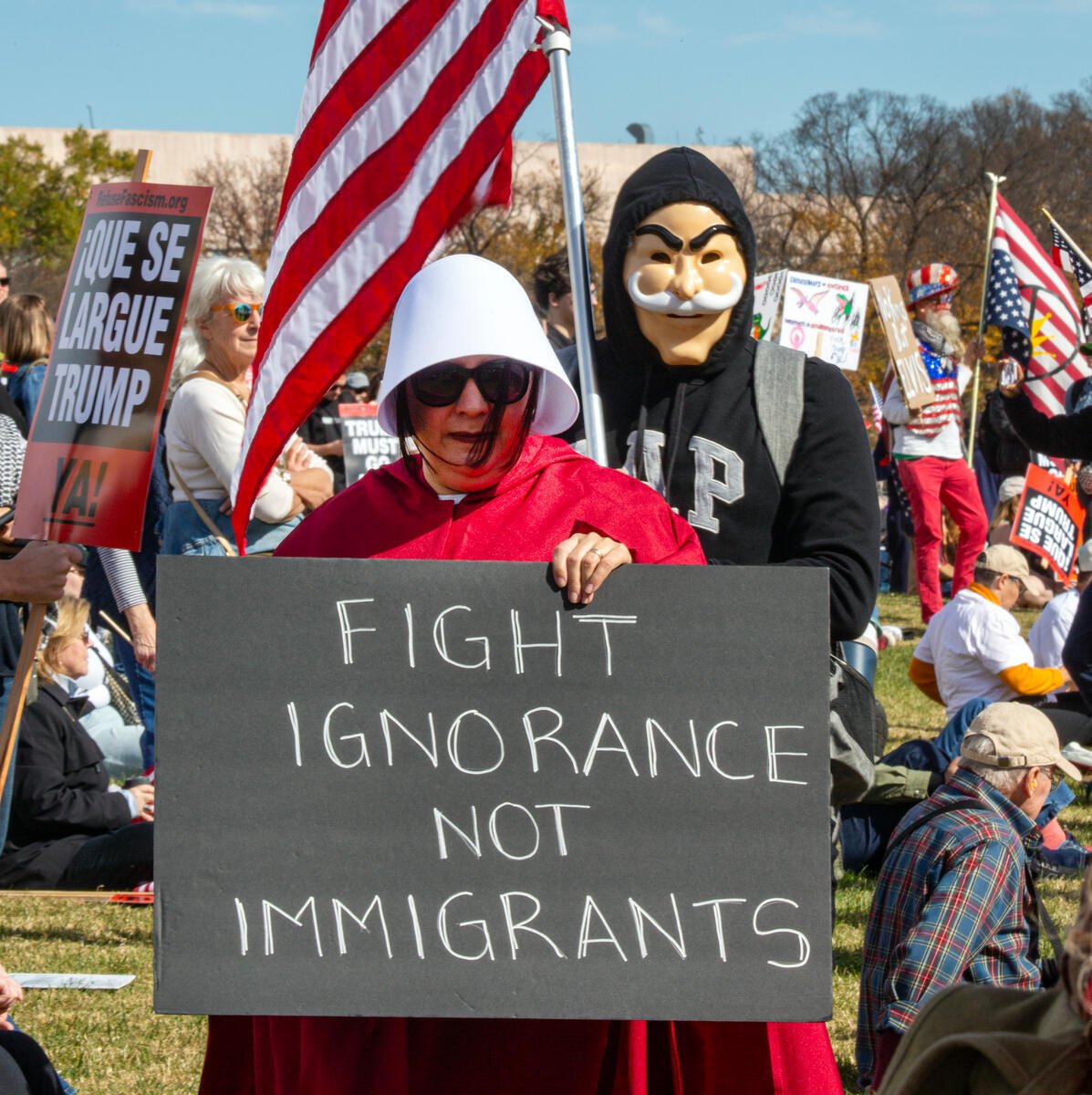 Anti-Trump Protests a Year after his Re-Election. © Tim Aubry / Greenpeace Anti-Trump Protests a Year after his Re-Election. © Tim Aubry / Greenpeace