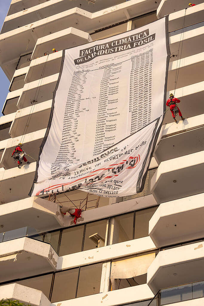 Climate Ticket Action in Acapulco. © Greenpeace / Gustavo Graf Climate Ticket Action in Acapulco. © Greenpeace / Gustavo Graf