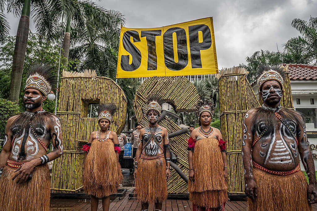 National Strategic Project Protest in Jakarta. © Jurnasyanto Sukarno / Greenpeace
