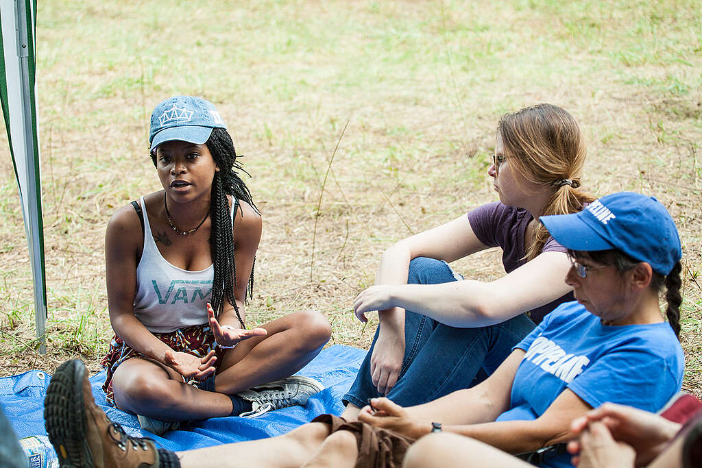 Atlantic Coast Pipeline Training Camp in Virginia. © Amanda J. Mason / Greenpeace