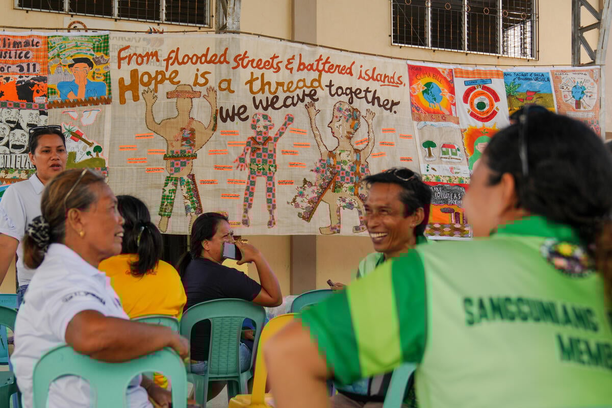 Community Art for Odette Anniversary in Bohol, Philippines. &copy; Miguel de Guzman / Greenpeace