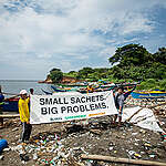 Residents of a coastal community in Bataan Province are using brand parodies to show how plastic sachet manufacturers are bringing “real harm” to Filipinos. Playing with popular advertisements, the groups illustrated how plastic sachets and other single-use plastics are not only destroying nature, but are also harming human health and livelihoods. The creative protest, held in time for Plastic-Free July, is a collaboration by the Young Bataeños for Environmental Advocacy Network (YBEAN), Pagkakaisa ng mga Samahan ng Mangingisda - Bataan (PANGISDA-Bataan), and Greenpeace Philippines. The ads they parodied are meant to expose the impacts of relentless plastic production by brands and corporations that have consistently placed in Break Free From Plastic’s annual Brand Audits globally and locally. These include Unilever, Nestle, and P&G, among others, which have been the subjects of a consumer complaint filed at the Department of Trade and Industry. The groups are calling for companies to stop producing sachets, and for the government to regulate single use plastics (SUPs), starting with instituting a national ban.