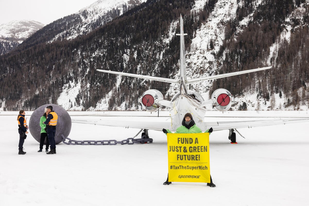 Leading by example? How the private jets at Davos send a devastating message to future generations 