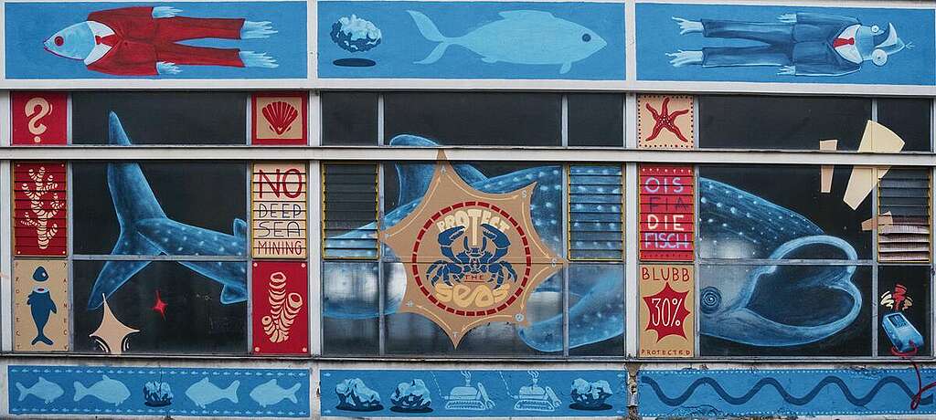 Oceans Themed Mural in Graz, Austria. &copy; Dario Jakob / Greenpeace