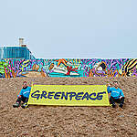 A striking new mural is unveiled in St Leonards-On-Sea, East Sussex,  to celebrate a landmark moment for global ocean protection: the High Seas Treaty coming into force.
The UK artwork, by Richt, features a message in a bottle, a call to action for the UK government to complete signing the ocean Treaty into law as soon as possible, joining the 81 nations including China, France, Japan, Spain, Mexico and Brazil who have already done so.