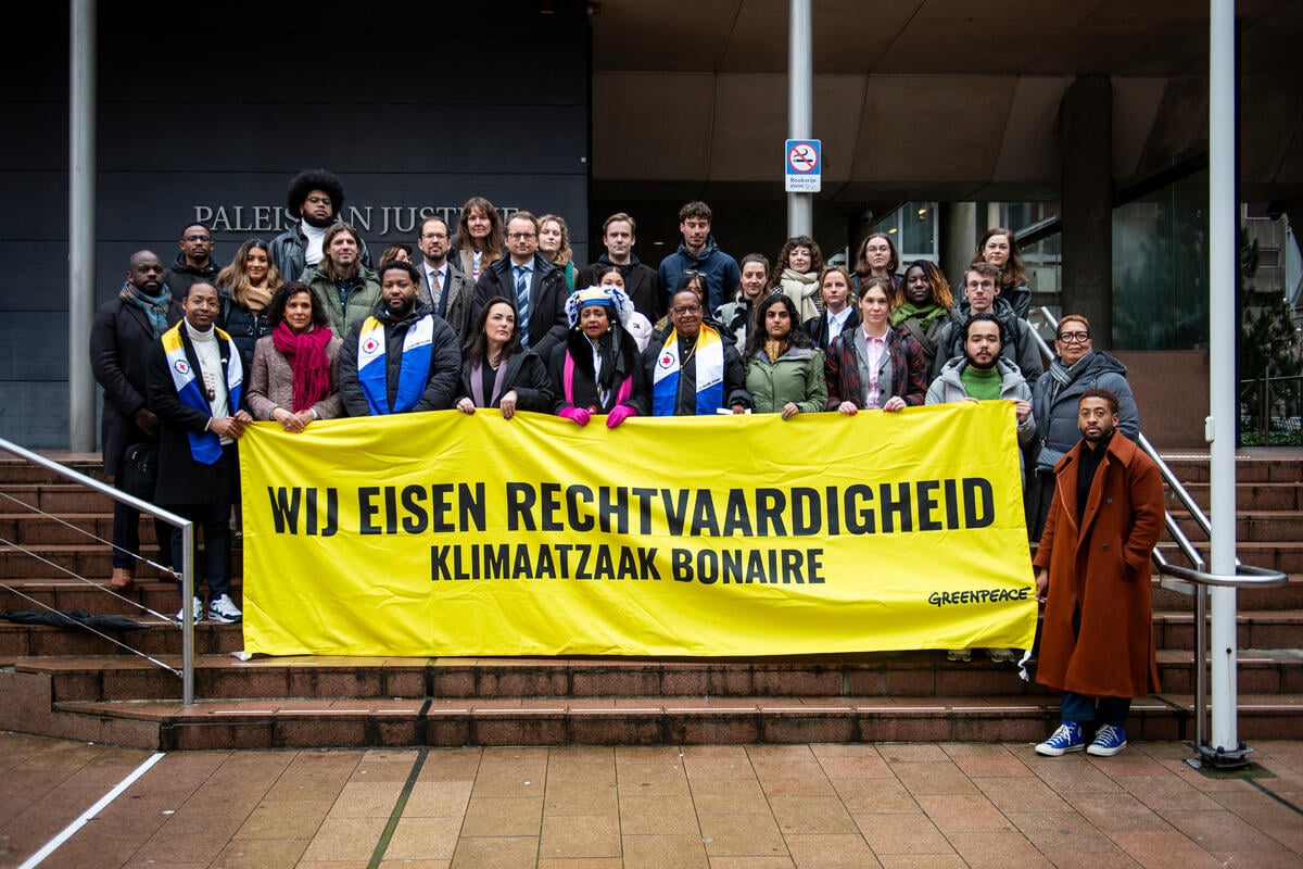 Historic Victory: Court Rules State's Climate Policy Insufficient in Bonaire Climate Case. &copy; Marten van Dijl / Greenpeace / Greenpeace