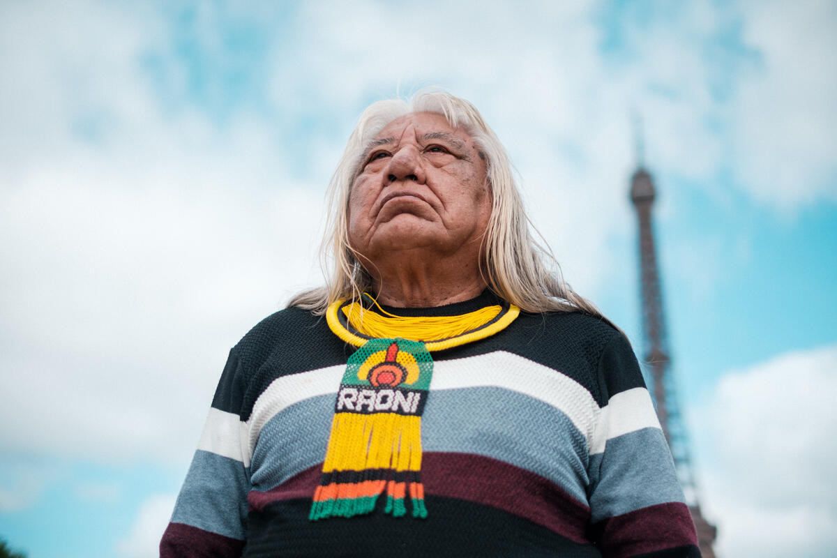 Indigenous leaders from the Brazilian and Guyanese Amazon are in Paris.The 