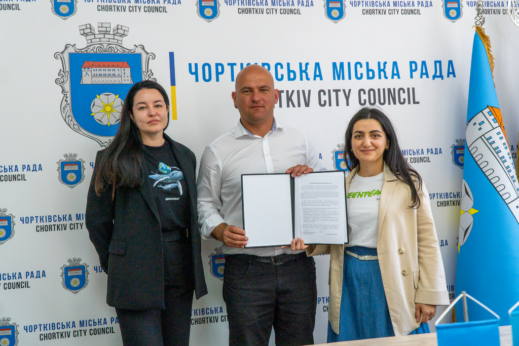 On May 26, 2026, the Mayor of Chortkiv, Ukraine, Volodymyr Shmatko, signed the Gas-Free Cities Declaration.