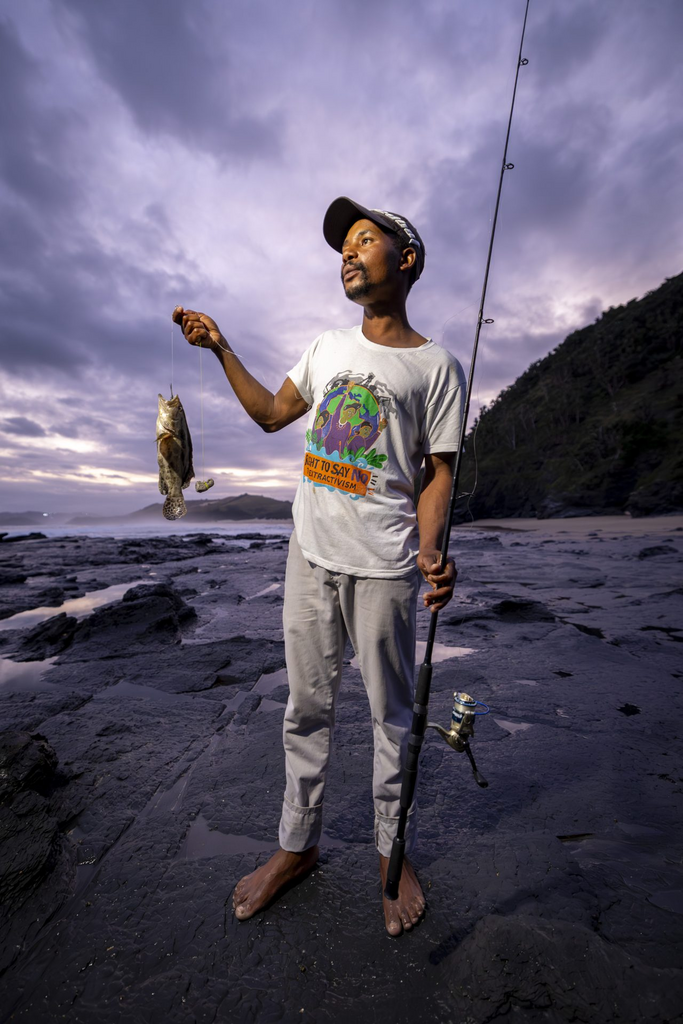 Local fisher from the South African Wild Coast.