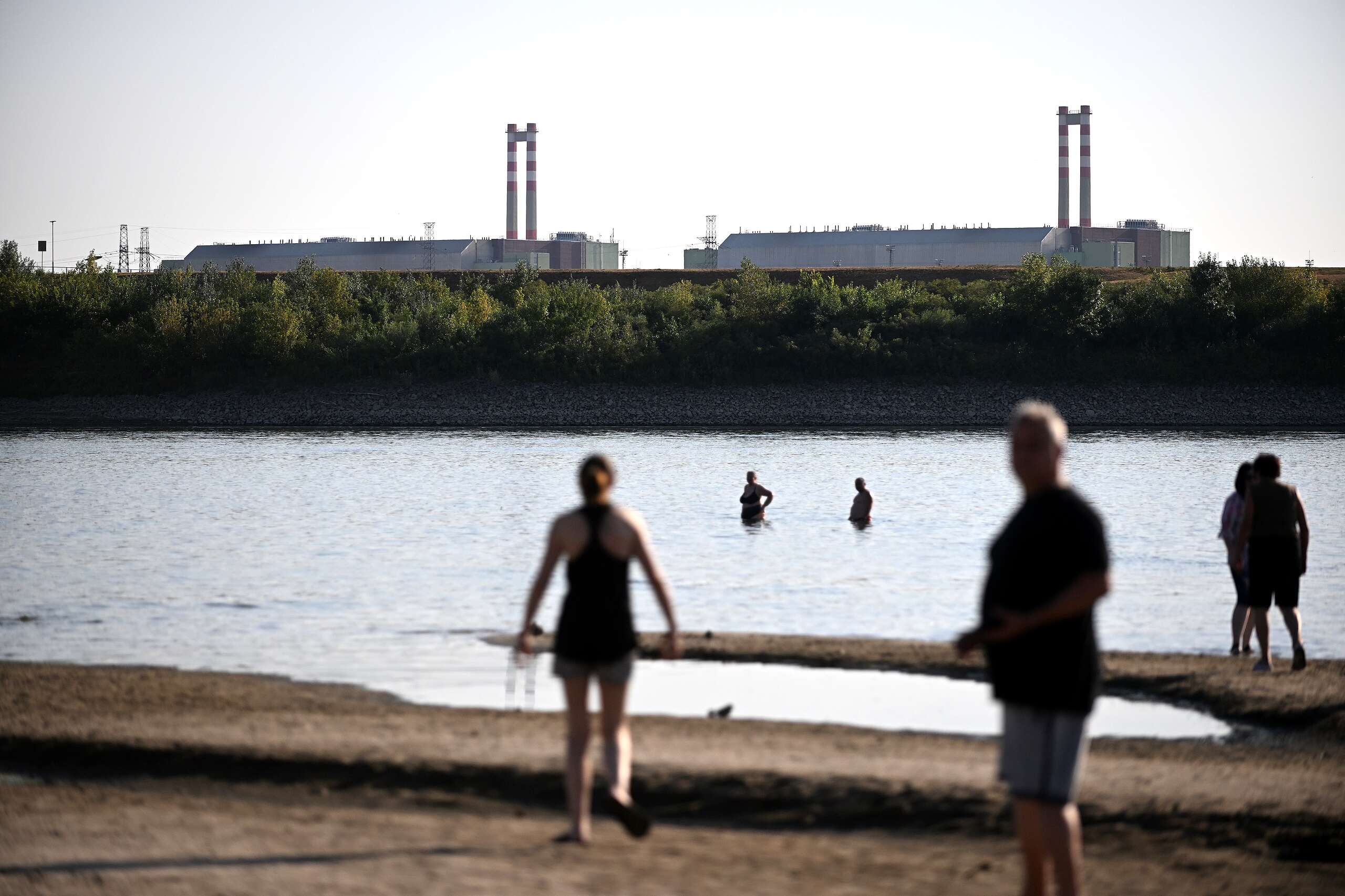 The Paks Nuclear Power Plant in Paks, Hungary. The power plant was forced to reduce capacity and is expected to shut down completely due to the drought affecting the Danube.