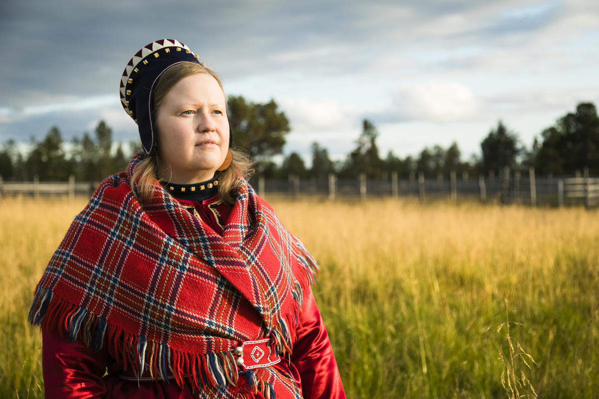 The Indigenous S&aacute;mi youth organisation Suoma S&aacute;mi Nuorat, Suohpanterror artivist collective and Greenpeace activists join in a demonstration against industrial exploitation of the Great Northern Forest in the S&aacute;mi territory in northern Finland early September 2018.