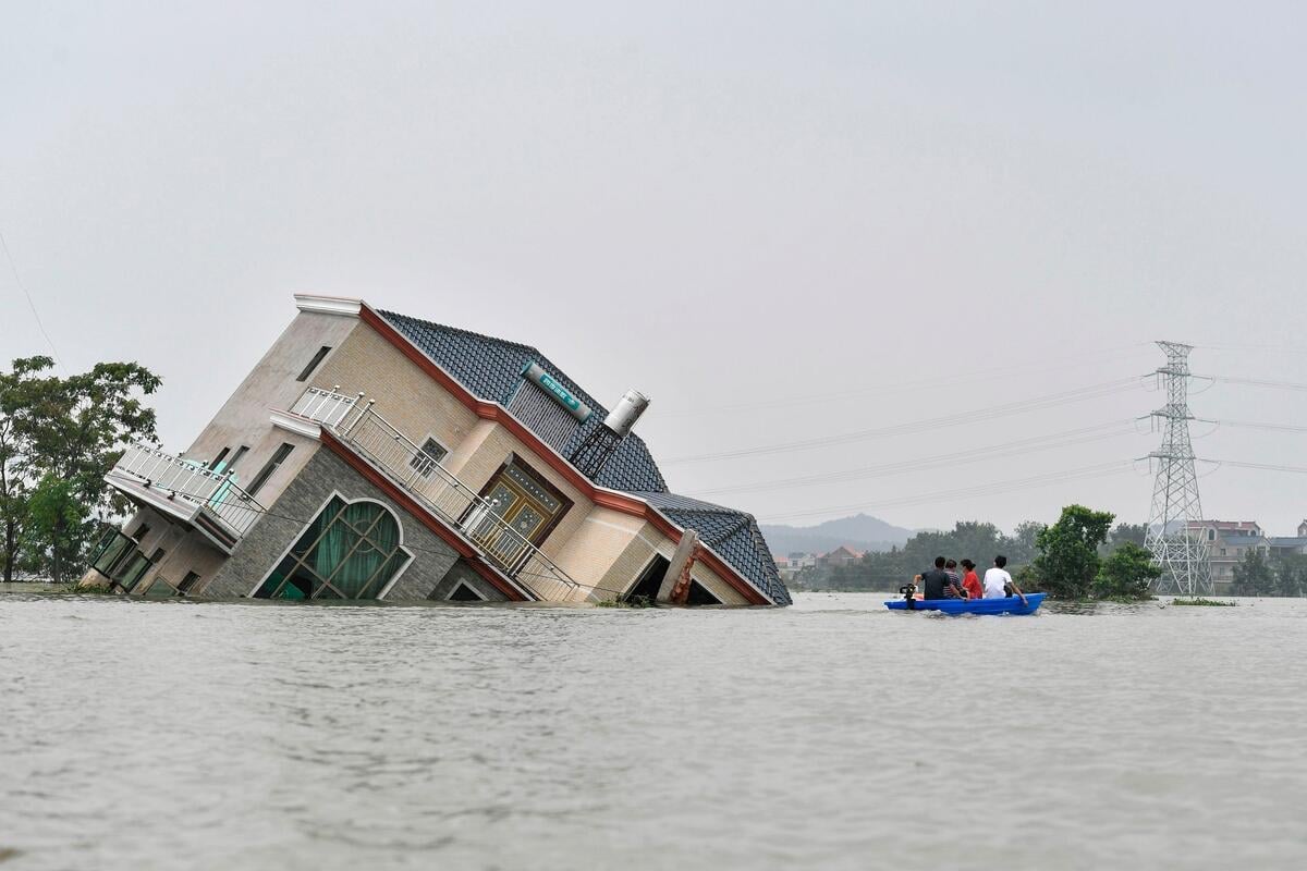 China flooding. © STR/AFP via Getty Images