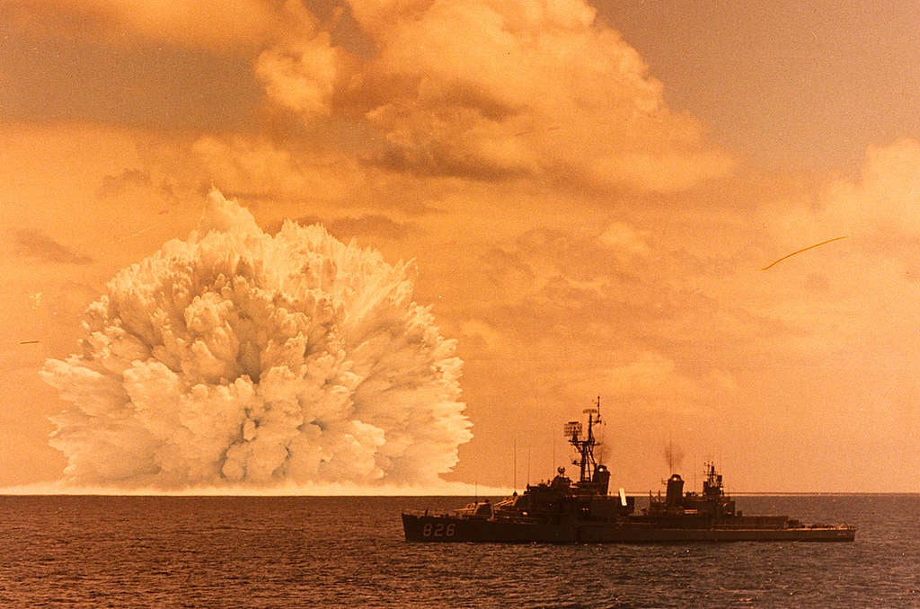 nuclear bomb explosion underwater