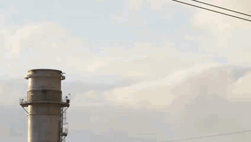  גיף של צילום דליפת מתאן בישראל במצלמה תרמית.