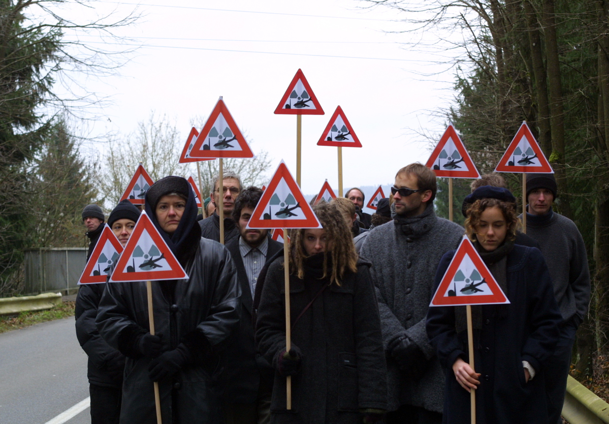 Nuclear Protest against Nuclear Waste Transport in Wurenlingen. © Peter Lauth