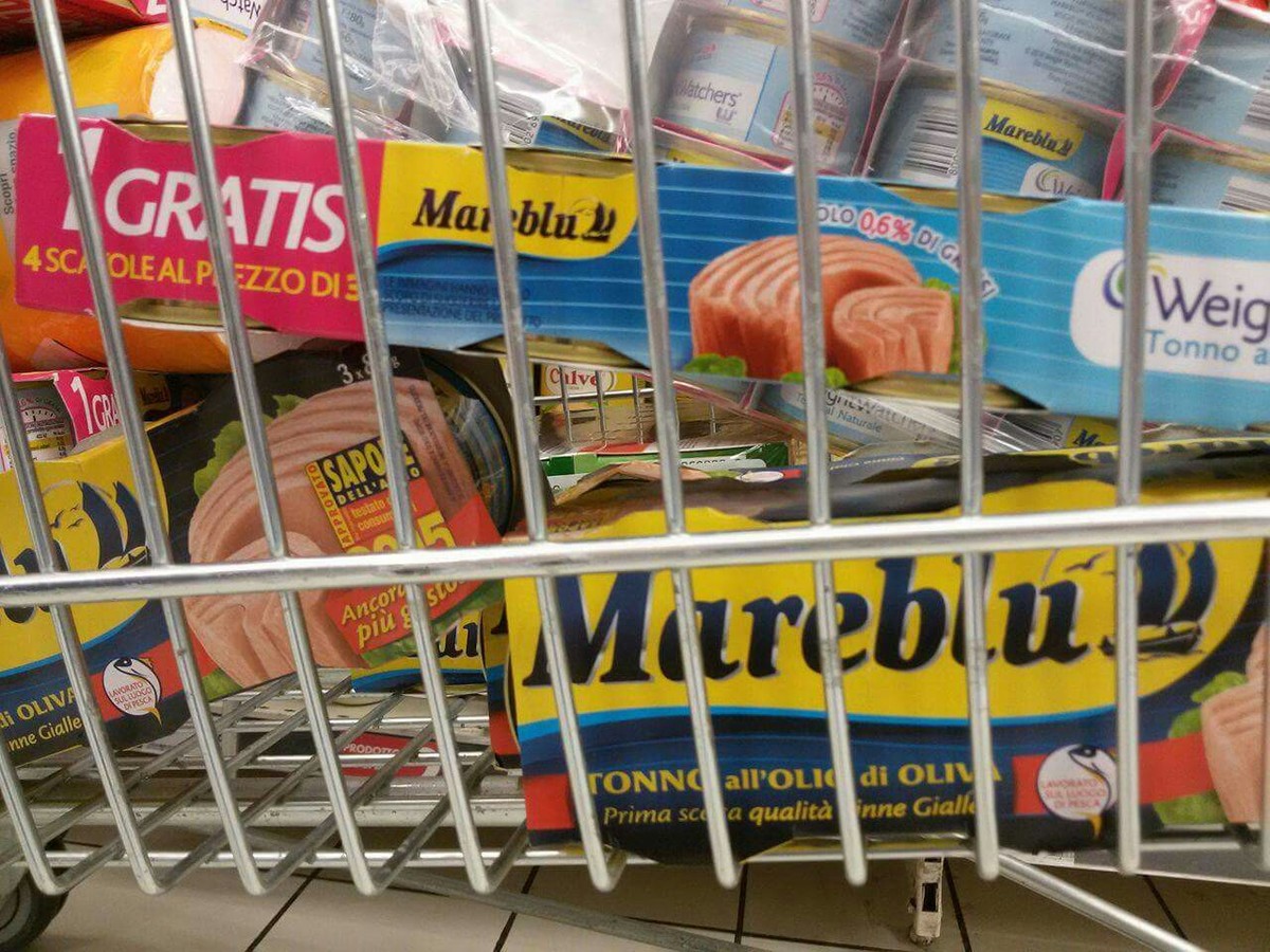 'Not Just Tuna' Action in Bari.