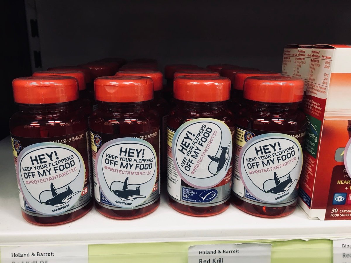 Protect the Antarctic Campaign Targets Holland & Barrett Krill Oil Products in UK.