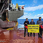 Basta trivellare, iniziate a pagare! Attiviste e attivisti hanno occupato una piattaforma Shell in alto mare