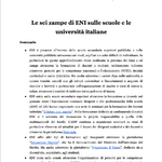 Le sei zampe di ENI sulle scuole e le università italiane