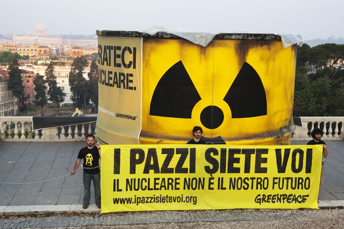 Nucleare, Greenpeace Italia: &laquo;La falsa promessa del nucleare serve solo a ritardare la transizione verso le rinnovabili&raquo;