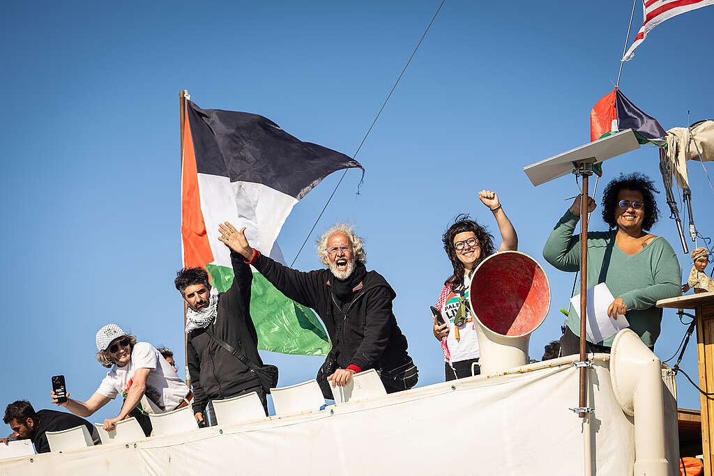 Arctic Sunrise отправляется из Сицилии в Газу вместе с Глобальной флотилией Сумуд