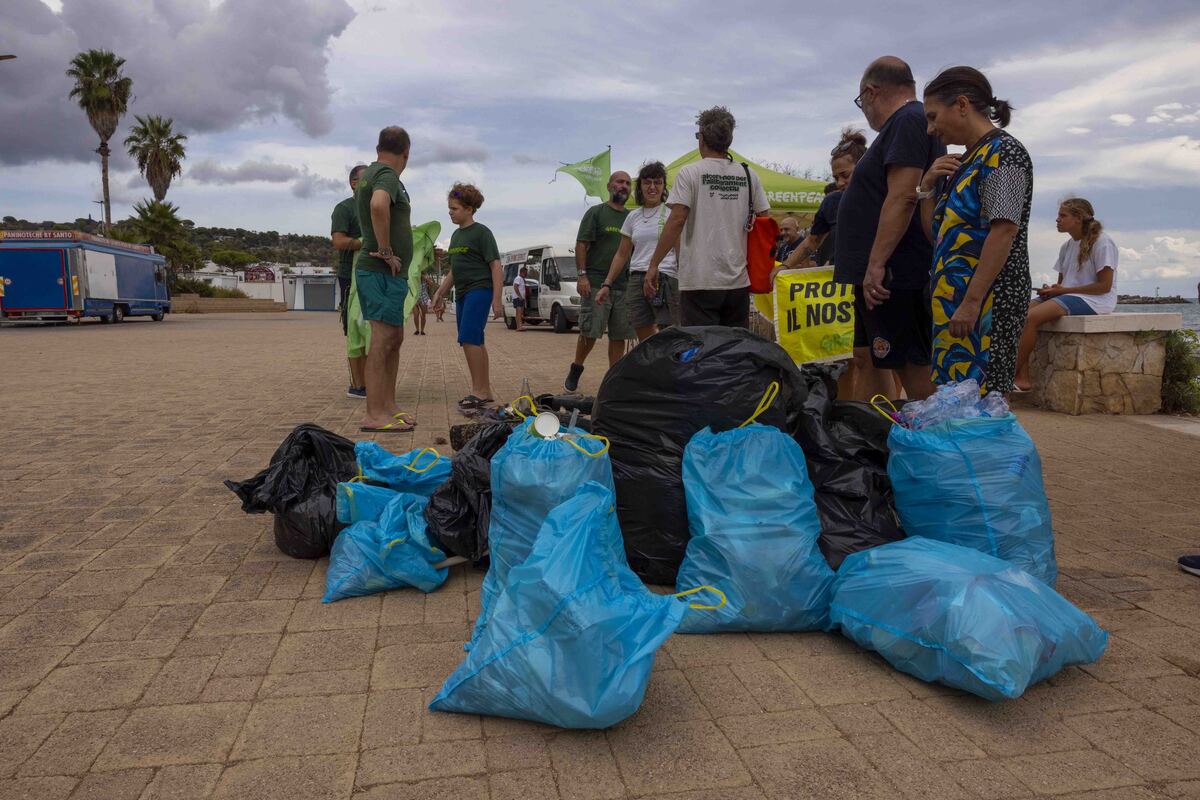 World Cleanup Day, volontari di Greenpeace raccolgono quintali di rifiuti e plastica dalle spiagge italiane