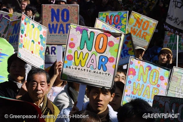 No War Demonstration in Japan