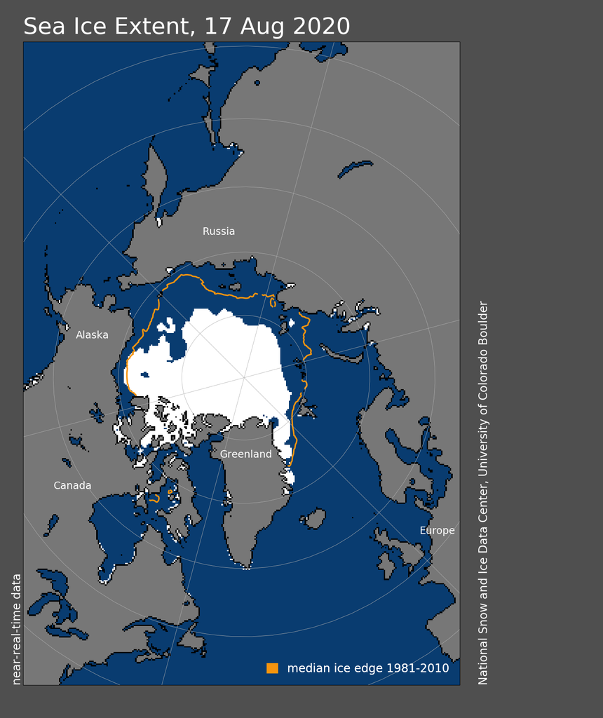 氷がない 北極の氷が溶けています 国際環境ngoグリーンピース
