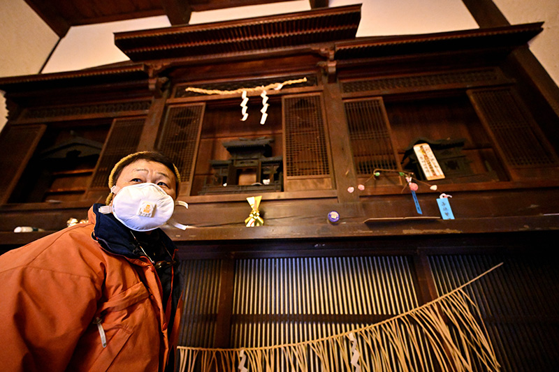 歴史的価値の高い荘厳な神棚 ©Ryohei Kataoka/Greenpeace