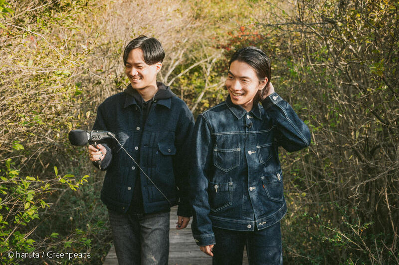 フィールドレコーディングするSIRUPとShin Sakiura フィールドレコーディングするSIRUPとShin Sakiura