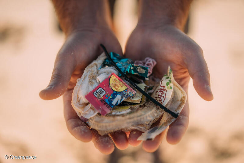 海岸に落ちていたプラスチックごみ 海岸に落ちていたプラスチックごみ