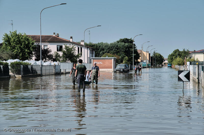 洪水の被害を受けたイタリアのエミリア・ロマーニャ州 洪水の被害を受けたイタリアのエミリア・ロマーニャ州