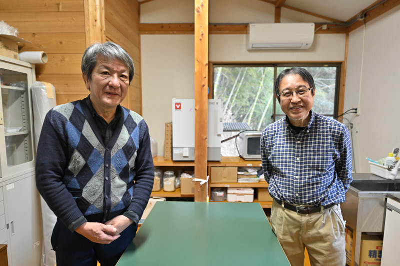치쿠린샤 하마다 가즈노리 이사장(왼쪽)과 아오키 카즈마사 부이사장(오른쪽) / ©Ryohei Kataoka/Greenpeace