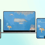 [해양 보호 청원 이벤트] 해양 동물 5종 배경화면 다운로드