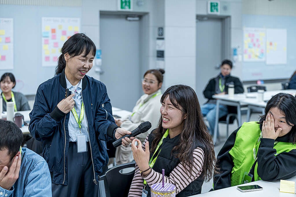 ‘현관앞비상배낭’의 교육 장면