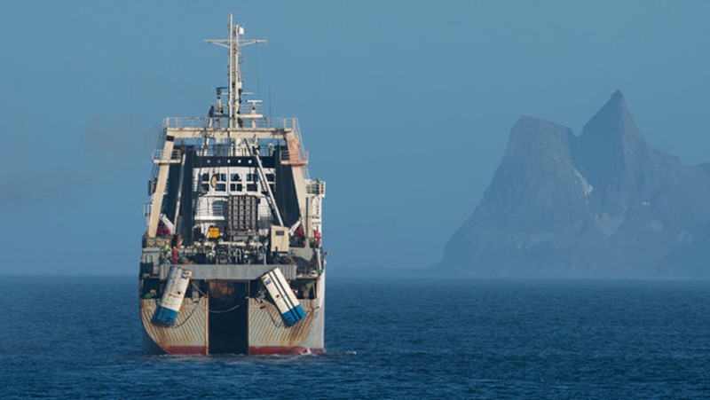 Antarctic krill trawler