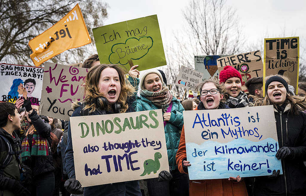 Proteste fuer mehr Klimaschutz in Berlin