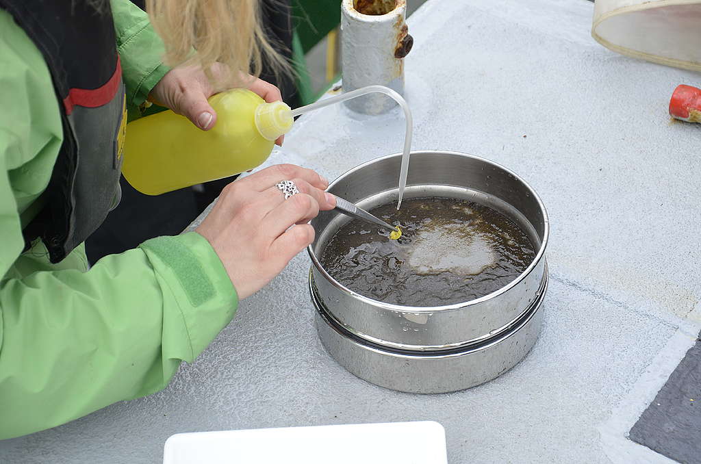 Mikroplastik-Analysen in der Mosel.