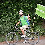 Greenpeace auf dem Fahrrad unterwegs durch Luxemburg